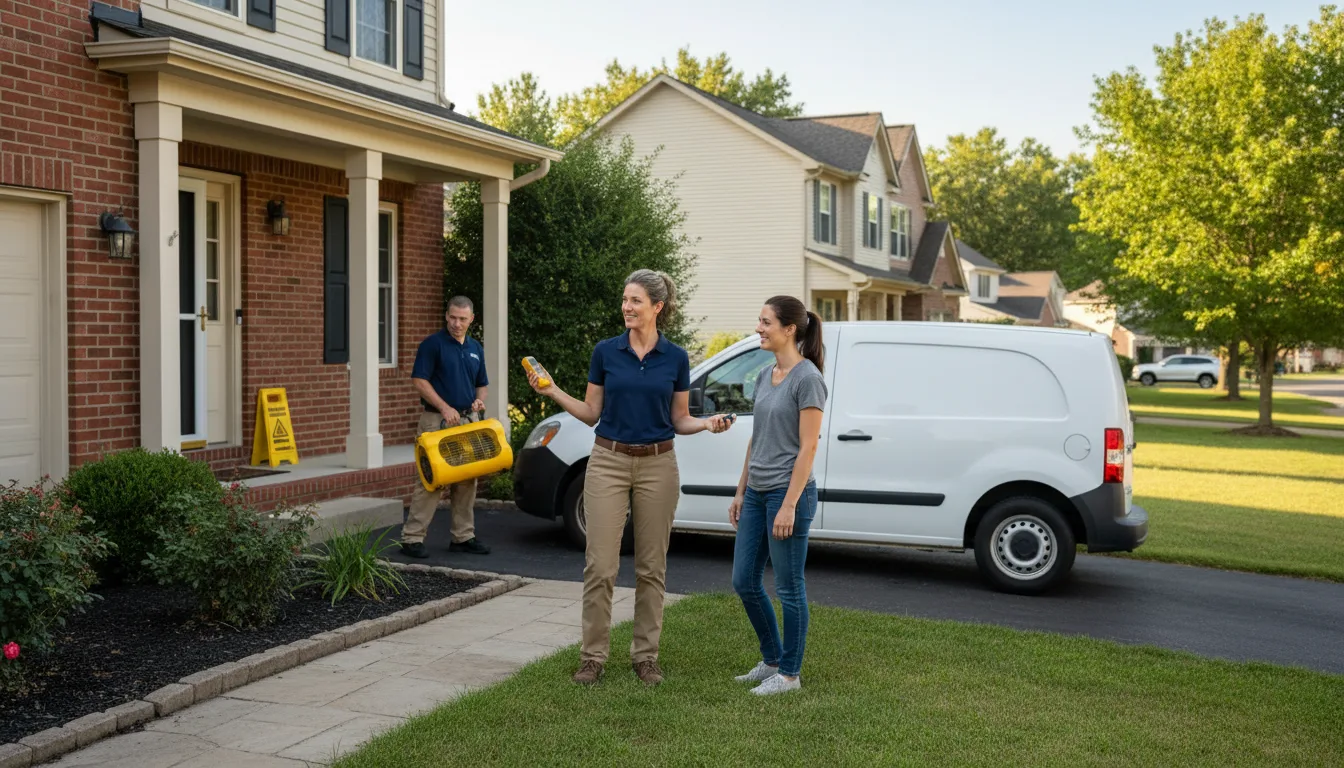 Residential water damage restoration in Monessen, PA